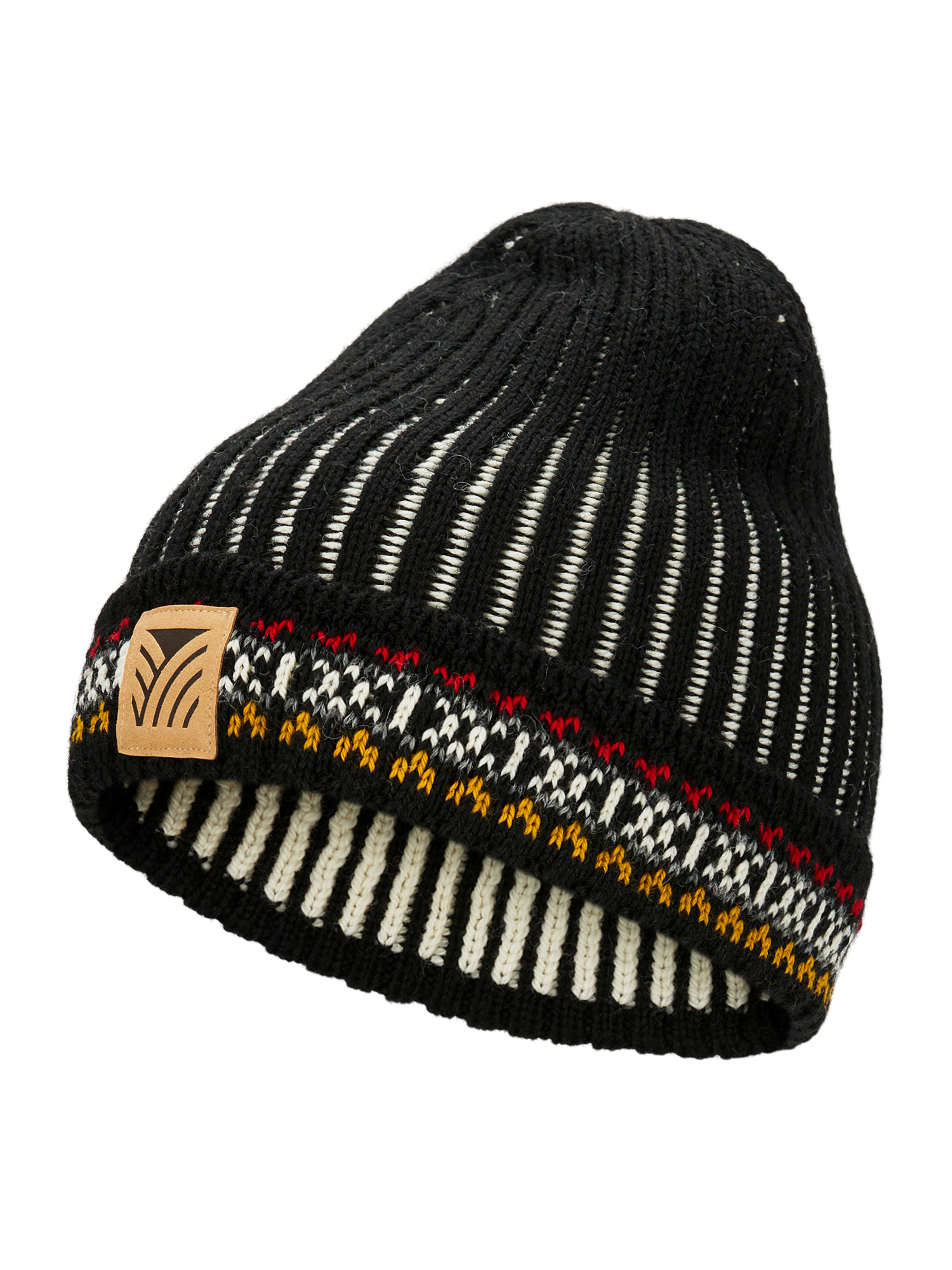 1994 Lillehammer Hat Black Mustard Offwhite
