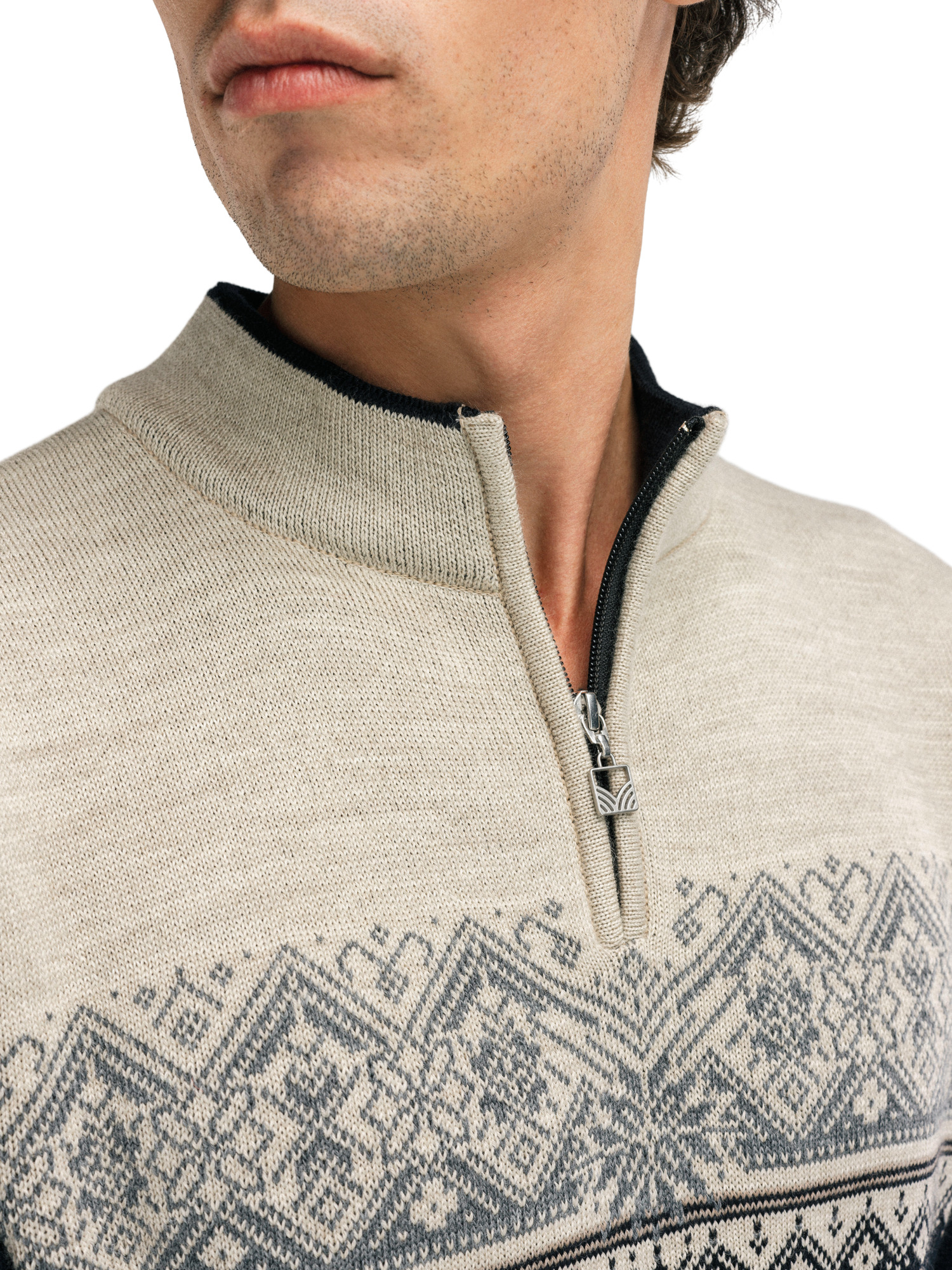 Moritz Men’s Sweater - Merino Wool Black Sandstone