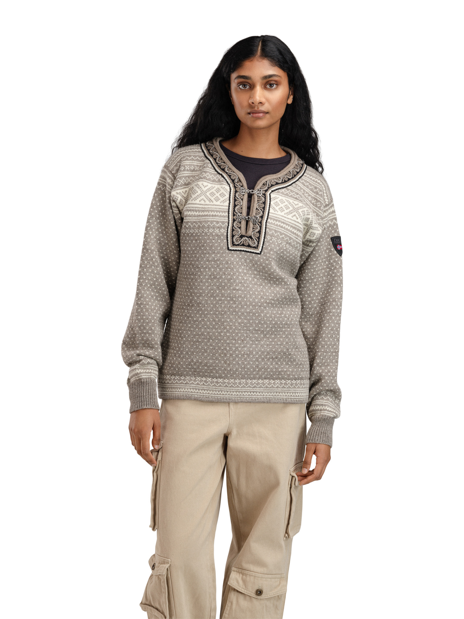 Setesdal Lusekofte Sweater - Norwegian Wool Vanillasugar Naturalwhite