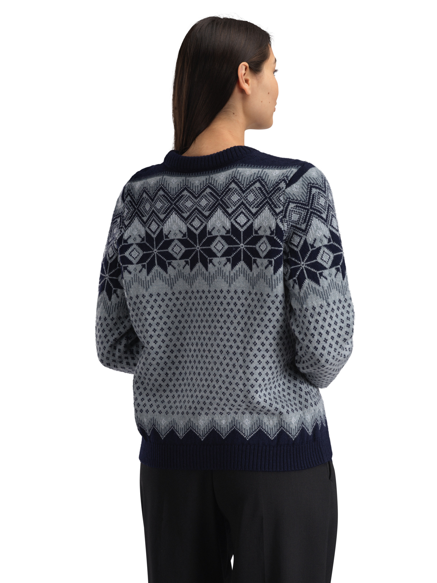 Vilja Women's Sweater Mid Blue Marine Steel