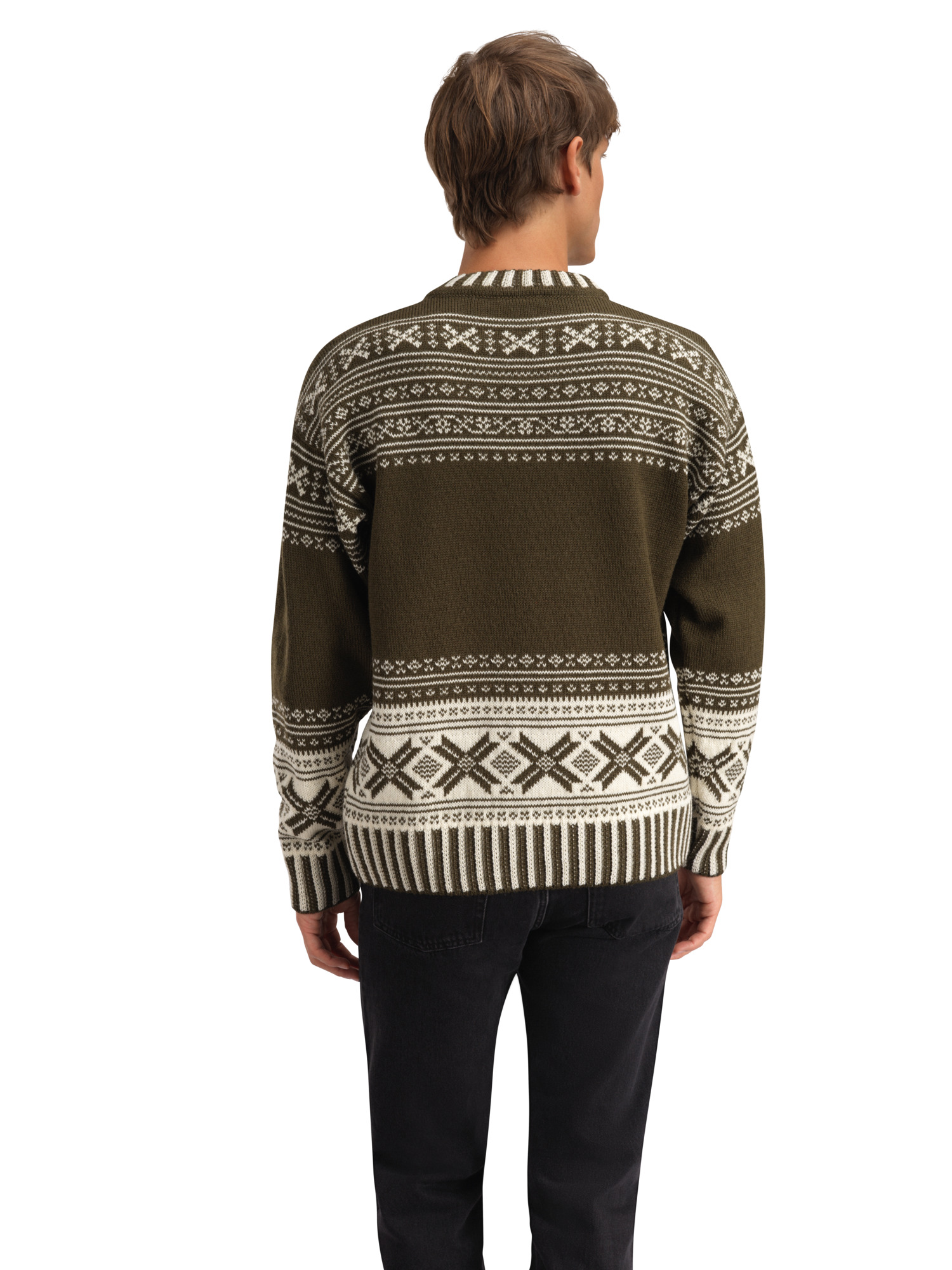 Torridal Men's Sweater Army Green Offwhite