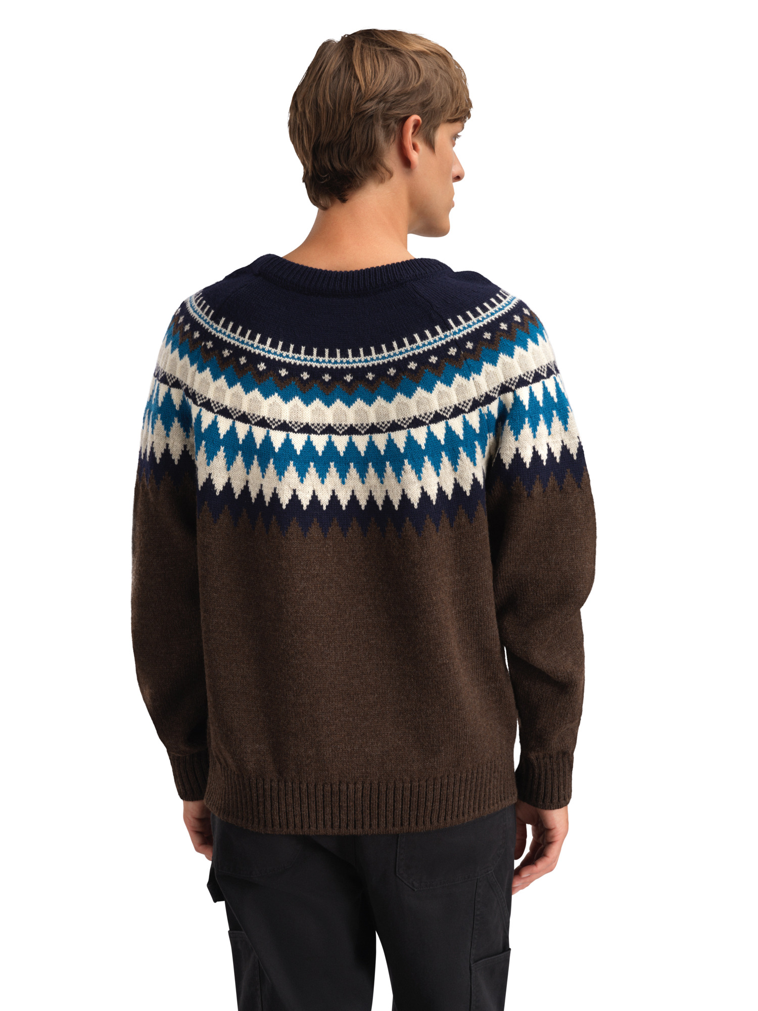 Losna Men's Sweater Coffee Navy