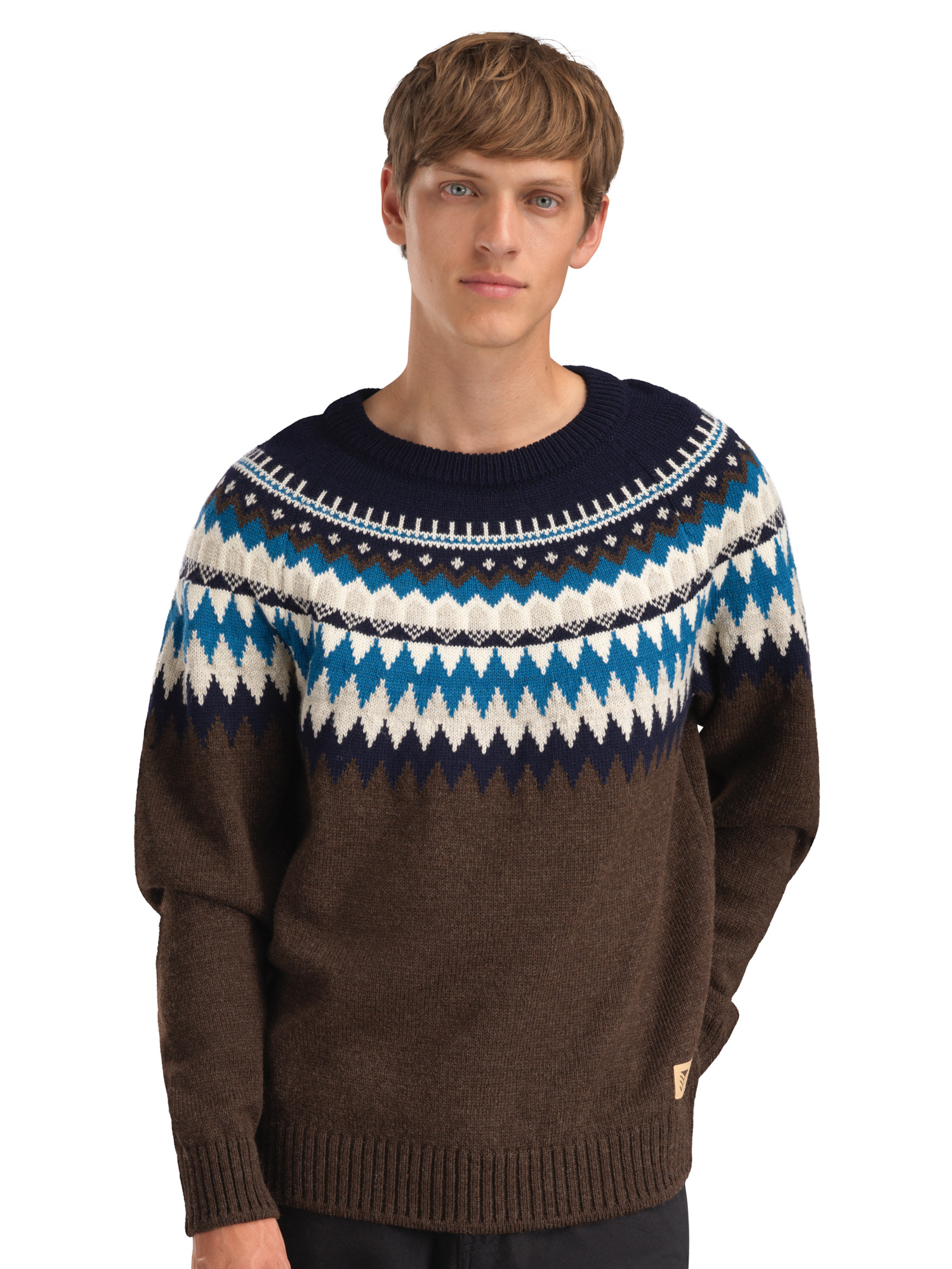 Losna Men's Sweater Coffee Navy