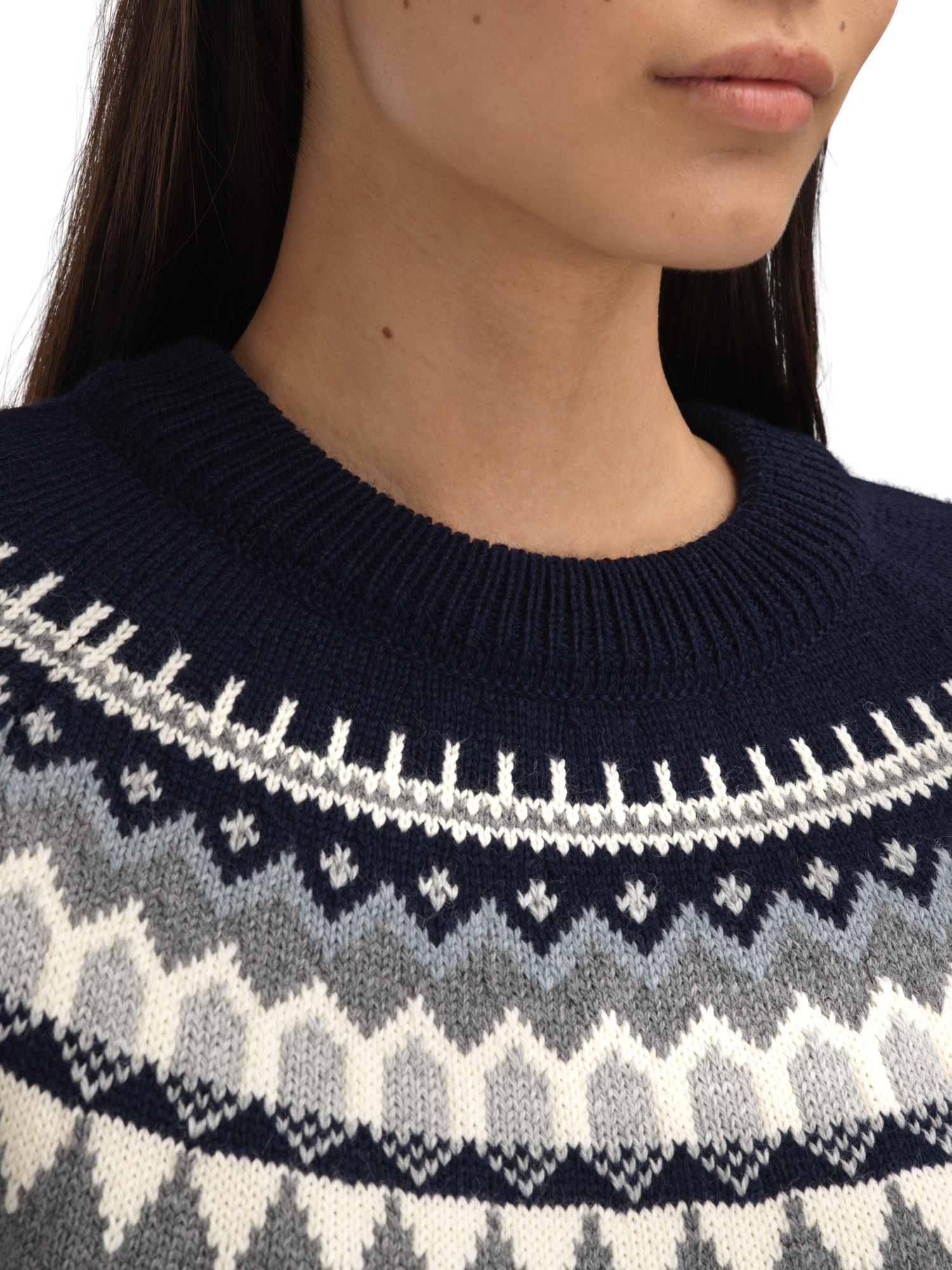 Losna Women's Sweater Mid Blue Melange