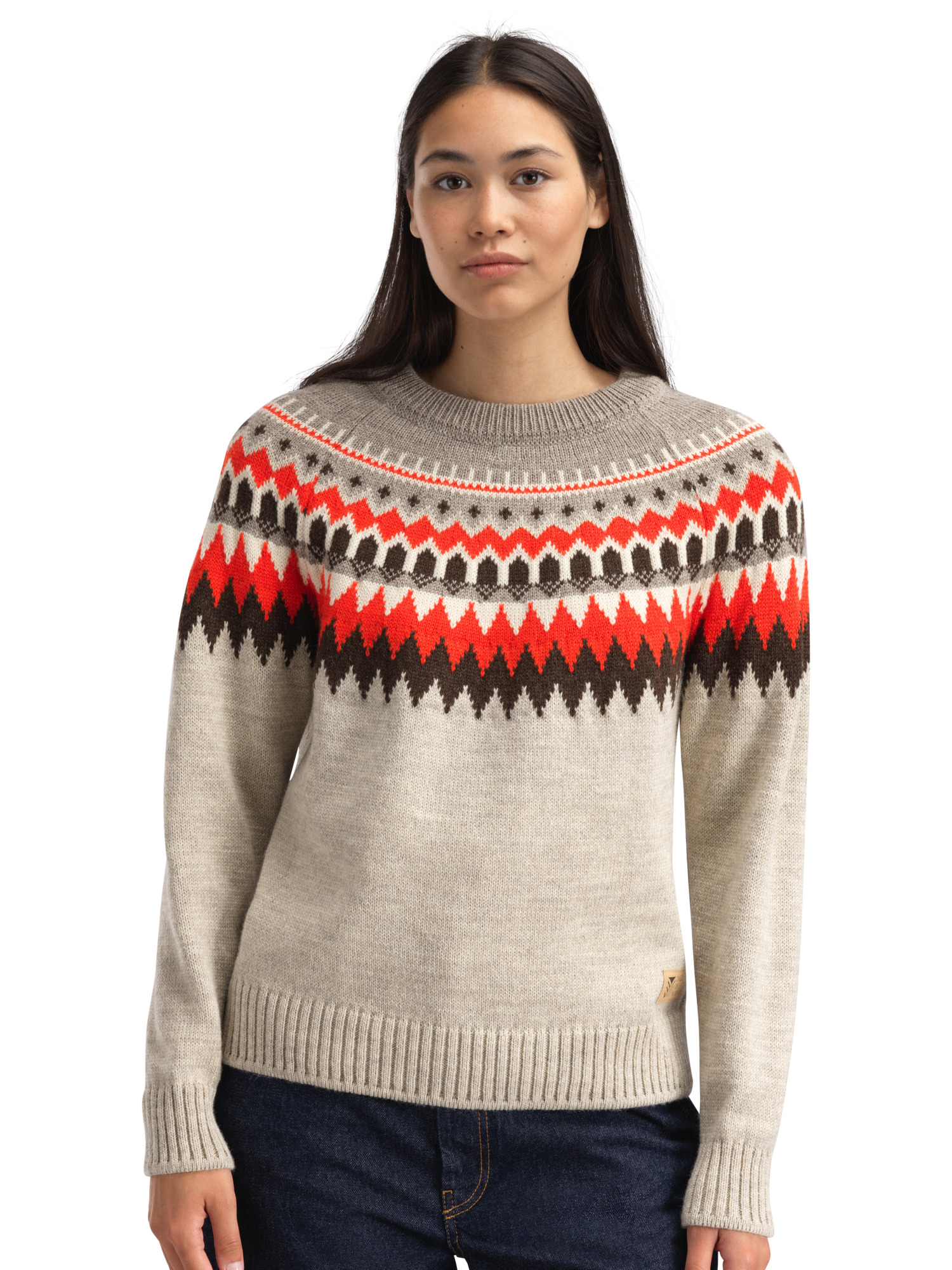 Losna Women's Sweater Birch Melange Coffee